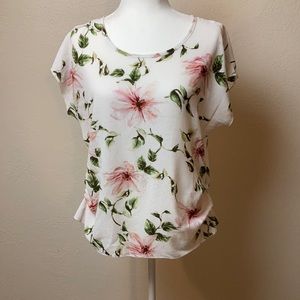 Vivance Women’s Top  Floral Print  Size Large